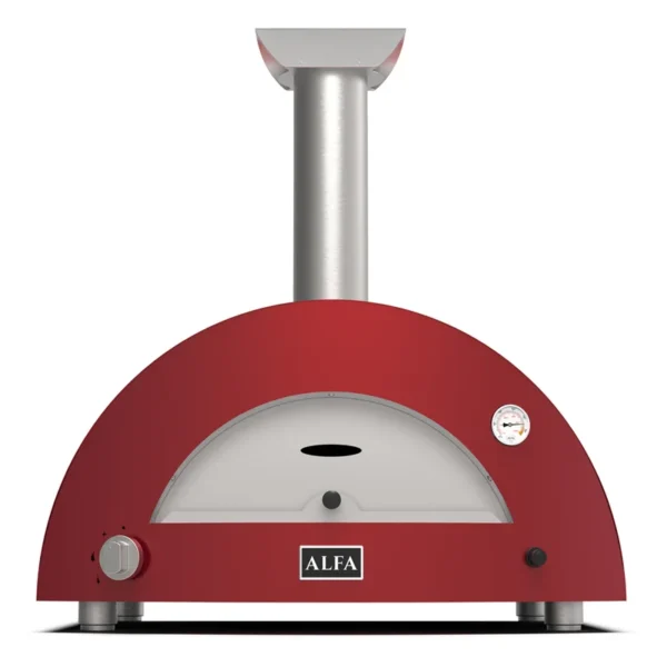 Alfa Forni Moderno line -malliston Alfa Forni MODERNO 2 pizze pizzauuni. Värinä Antique Red.