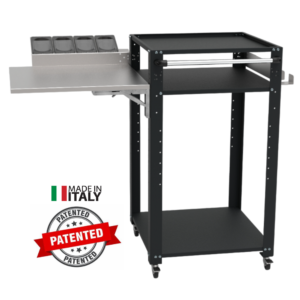 SPACE003GK pizzauunin pöytä Space One Pizza mustassa värissä.