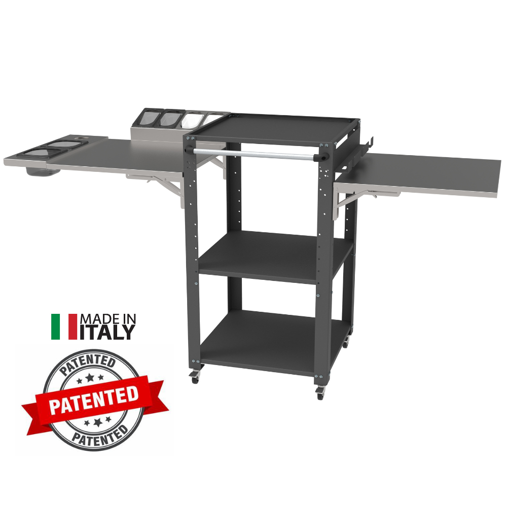 SPACE004KG-RIP pizzauunin pöytä. Valmistettu Italiassa.