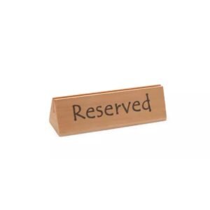 Reserved pöytäkyltti